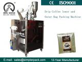 Ultrasonic Seal Drip Costa Rica Coffee Bag Packing Machine with Outer Envelop