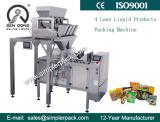 Automatic Ziplock Bag Almond Packaging Machine with 4 Electric Scale